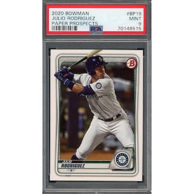 Julio Rodriguez 2020 Bowman Paper Prospects Rookie Card #BP19 Graded PSA 9 - 8'6" x 11'6"