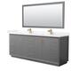Option Dark Gray, Bronze Trim,Carrara Cultured Marble Top