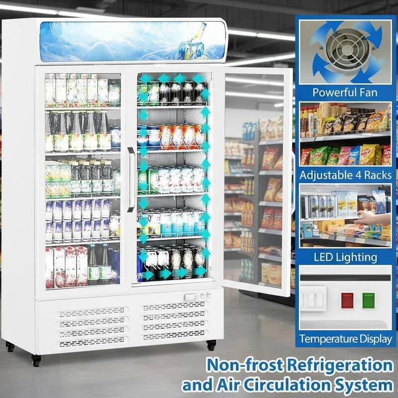 Commercial Display Refrigerator, 25.3 Cu.Ft.