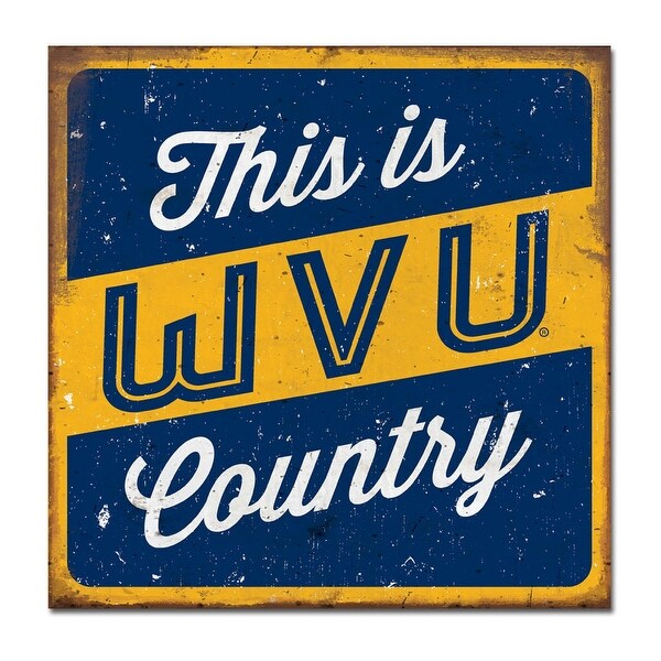 West Virginia University Large Tin Sign