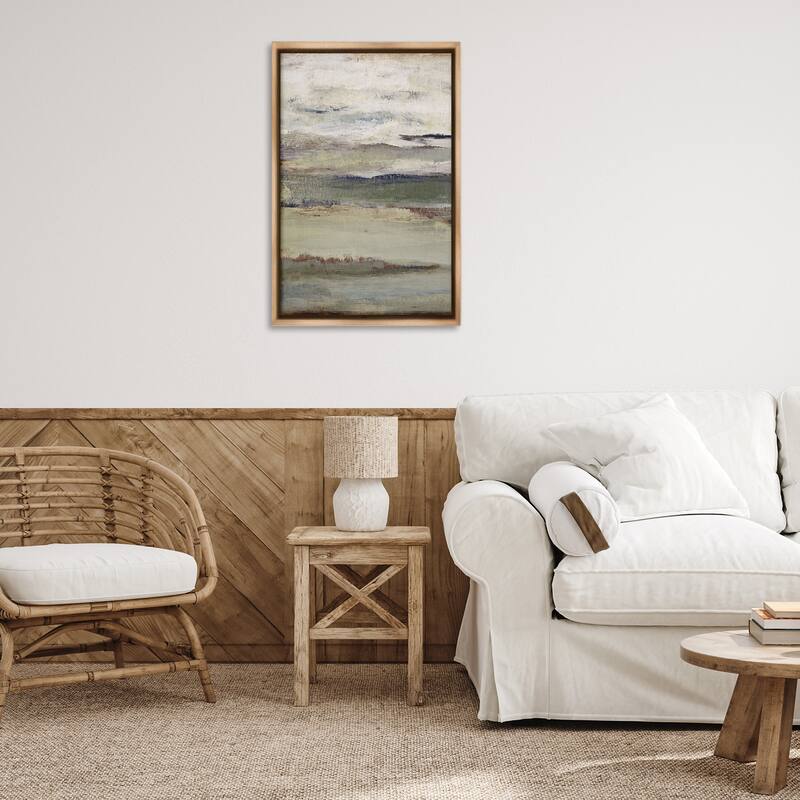 Stupell Abstract Earth's Layers Framed Floater Canvas Wall Art Design By Lanie Loreth