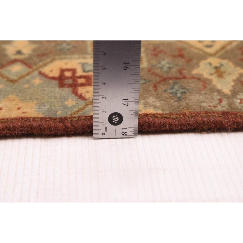 ECARPETGALLERY Hand-knotted Antalya Vintage Olive Wool Rug - 6'2 x 8'10