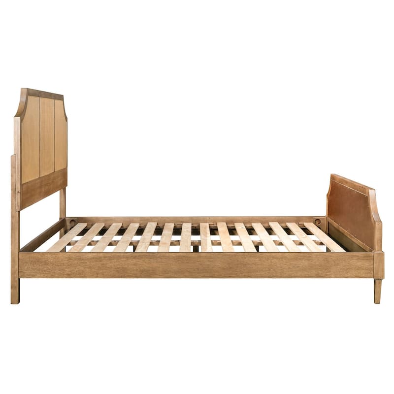 Martha Stewart Lily Pond Salina Woven Cane Queen Platform Bed