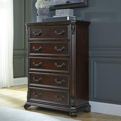 Messina Estates Cognac 5 Drawer Chest