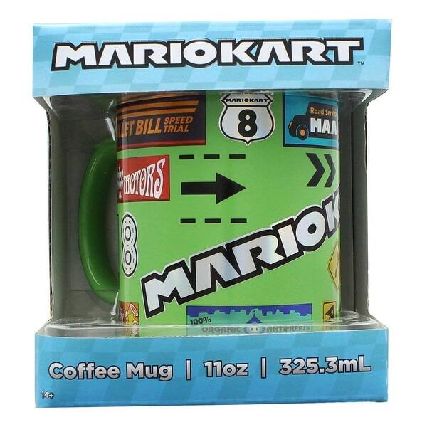 Shop Mario Kart 11oz Foil Print Decal Coffee Mug Green On Sale Overstock 31412300