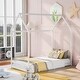 preview thumbnail 4 of 9, Twin Size House Bed with Playhouse Design, Sturdy Pine Wood Frame for Kids' Comfort and Fun