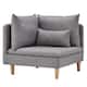Option Grey Linen-Corner Chair