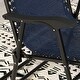 preview thumbnail 25 of 39, Corvus Patio Folding Zero Gravity Rocking Lounge Chair with Headrest
