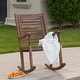 preview thumbnail 21 of 27, Middlebrook Surfside Acacia Wood Outdoor Rocking Chair