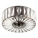 preview thumbnail 10 of 9, River of Goods Crystalline Oil Rubbed Bronze and Crystal 11.25-inch Semi-Flush Mount Ceiling Light - 11.5" x 11.5" x 6.375"