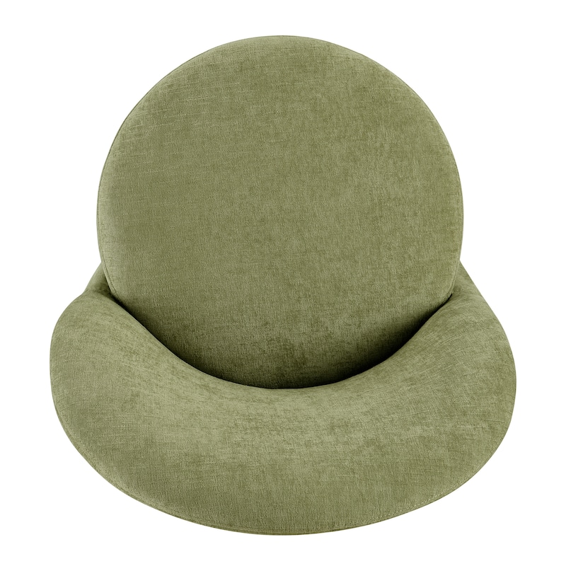 NPD Furniture Cabrina Chenille Dining Chair with Casters