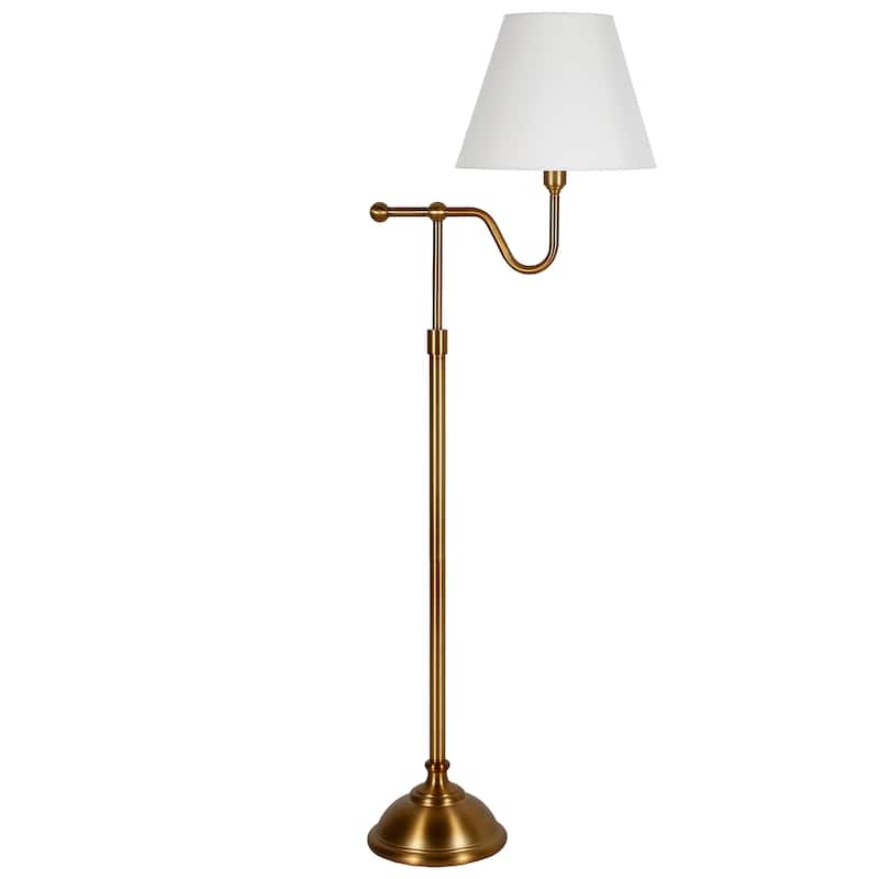 Wellesley Blackened Bronze Floor Lamp with Empire Shade