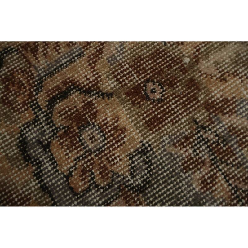 Hand Knotted Oriental 100% Wool Carpet Transitional Floral Beige & Ivories Anatolian Area Rug - 9' 0'' X 5' 5''