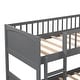 preview thumbnail 8 of 20, Twin Size Bunk Bed with a Loft Bed attached, with Two Storage Drawers, For Cottages or Extended Family, Clearance Space, Gray