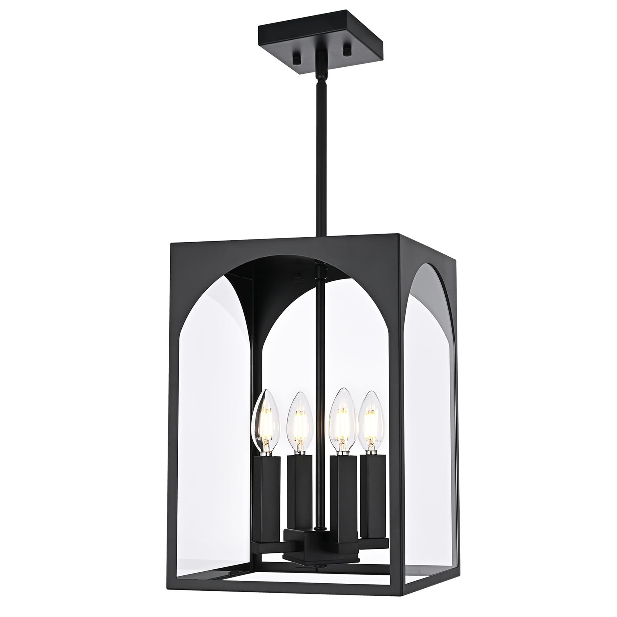Large Outdoor Pendant Light Fixtures 4-Light