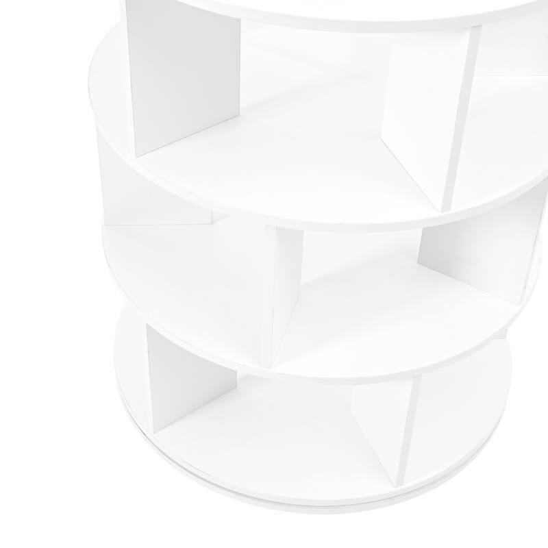 7-Tier Round Rotating Shoe Rack Tower, Spinning Shoe Shelf with 5 Grids Per Layer, Shoe Closet Organizer for Entryway