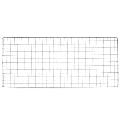 2pcs Square BBQ Grill Net 17.3"x7.5" Stainless Steel Barbecue Mesh for Baking