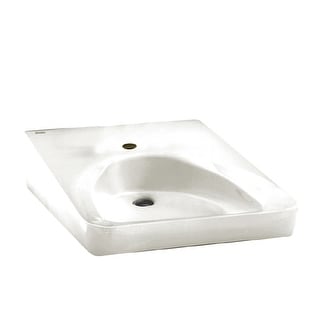 American Standard 9140.047 Wheelchair 20" Wall Mounted Porcelain Bathroom Sink - White