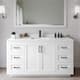 Option White / White Quartz Top / Matte Black Hardware