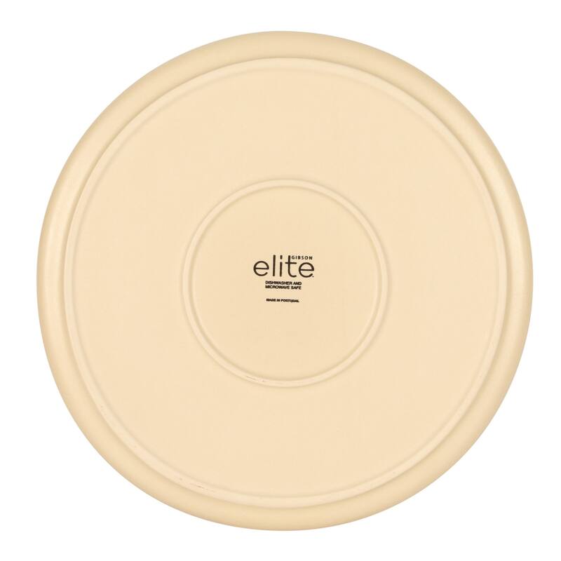 Gibson Elite - Made in Portugal - Port Gaia 12 Piece (Service for 4) Reactive Glaze Dishes Stoneware Ceramic Dinnerware Set