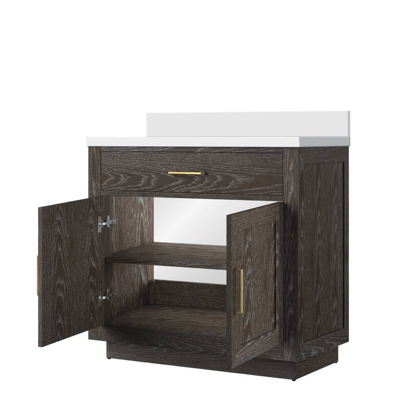 Abbey Bath Vanity with Quartz Top and Sink
