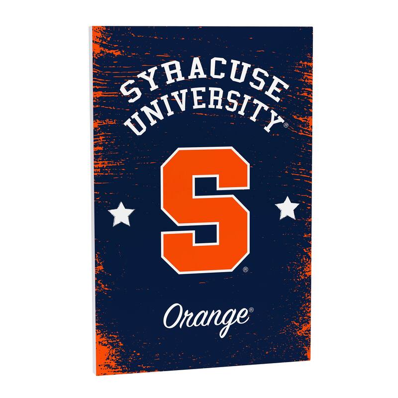 Syracuse University Wooden Door Decor Wall Sign - Multi-Color - 16 x 24