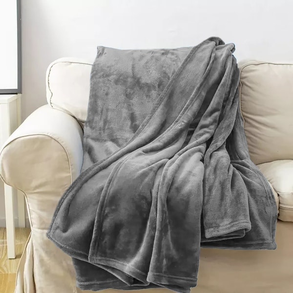 Coral fleece throw deals