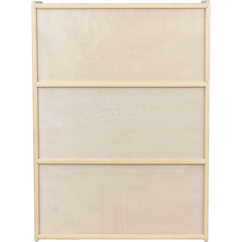 RRI Goods Montessori 42"H Bookshelf with 3 Shelves, Birch Wood Bookacse for Organizing Toys and Craft Kids