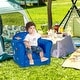 preview thumbnail 3 of 8, Costway Kids Sofa Toddler Upholstered Armrest Chair withSolid Wooden - See Details