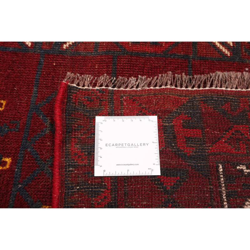 ECARPETGALLERY Hand-knotted Finest Khal Mohammadi Dark Red Wool Rug - 4'7 x 6'4