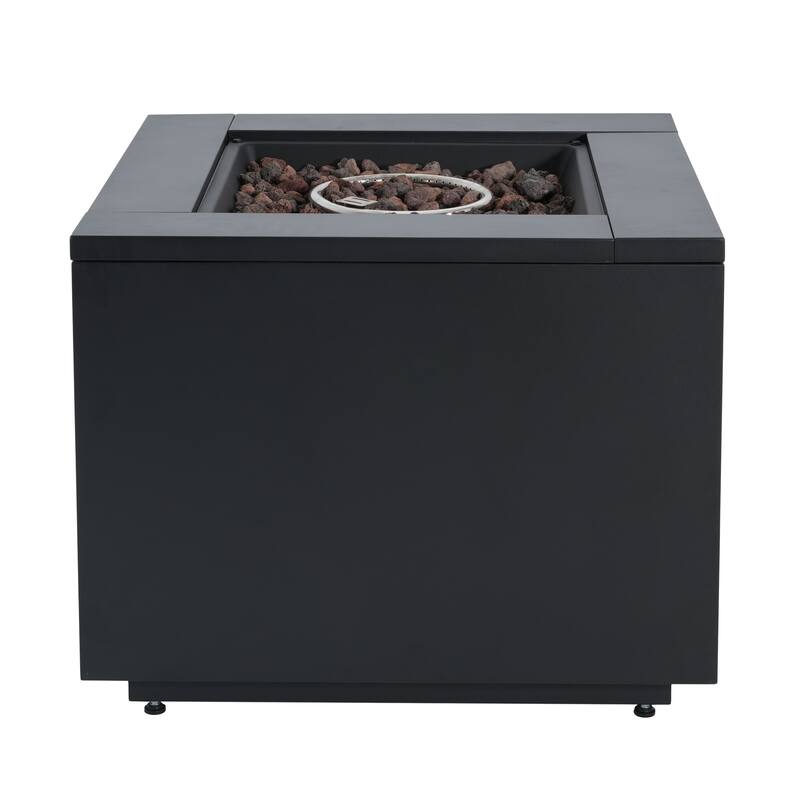 Christopher Knight Home - Ashworth Outdoor Galvanized Steel Fire Pit Table