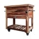preview thumbnail 3 of 10, Backyard Discovery 100-Qt Acacia Wood Patio Bar Cart Beverage Cooler - 3'1" x 1'7"