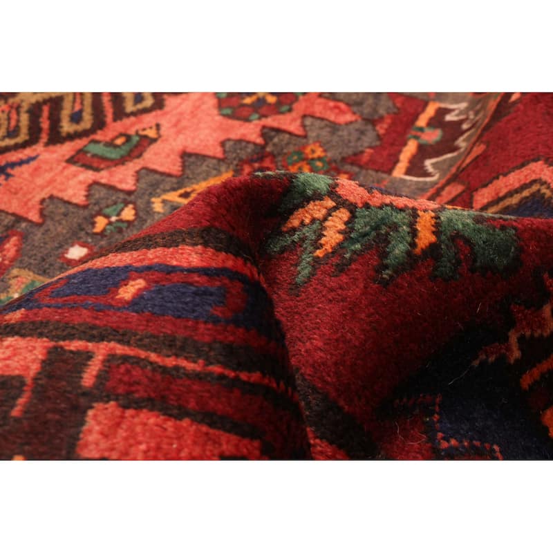 ECARPETGALLERY Hand-knotted Andelz Red Wool Rug - 4'4 x 8'4