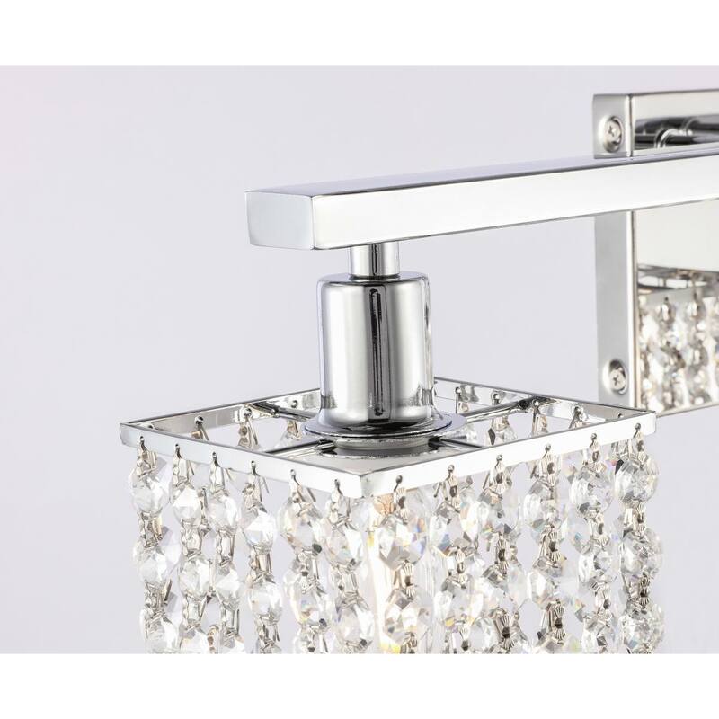 Olivia 2-light Glam Clear Crystals Vanity Light