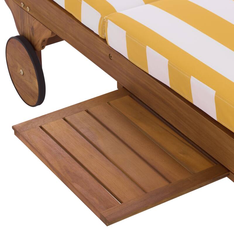 SAFAVIEH Iyanna Lounge Chair - 25 In. W x 80 In. D x 17-42 In. H - 25"W x 80"D x 17-42"H