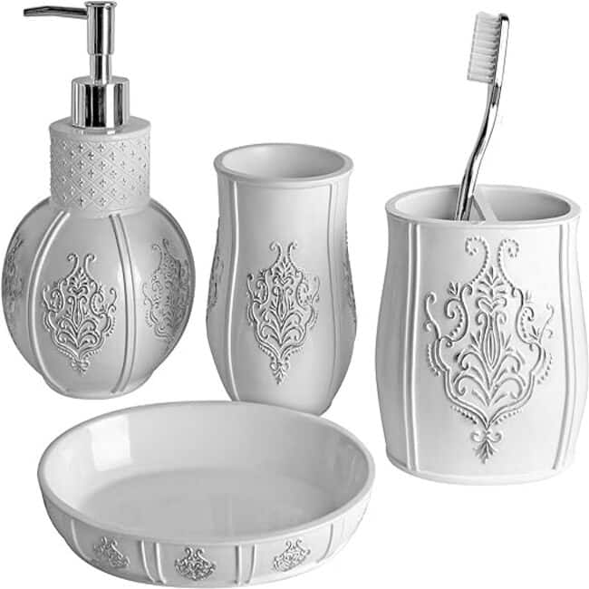Creative Scents Vintage White Hand Soap Dispenser