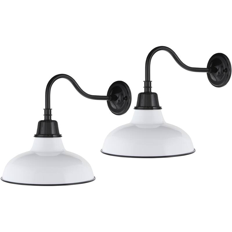 Livabliss Campo Rustic Wall Sconce (Set of 2) - 13"L x 18"W x 13"H - Black