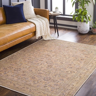 Livabliss Traditional Amelie Floral & Botanical Washable Area Rug