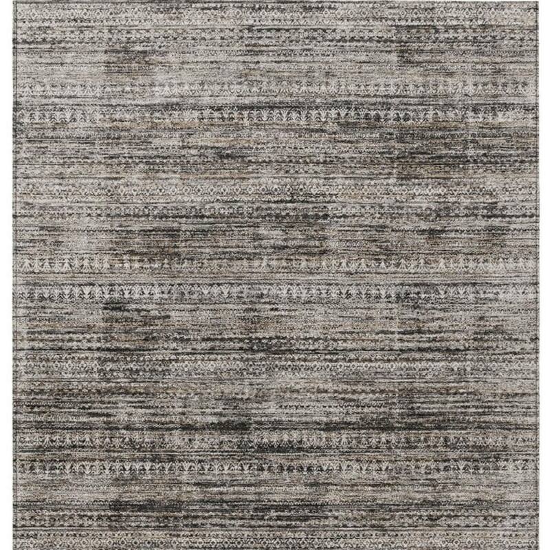 HomeRoots Striped Transitional Rectangle Outdoor Rug