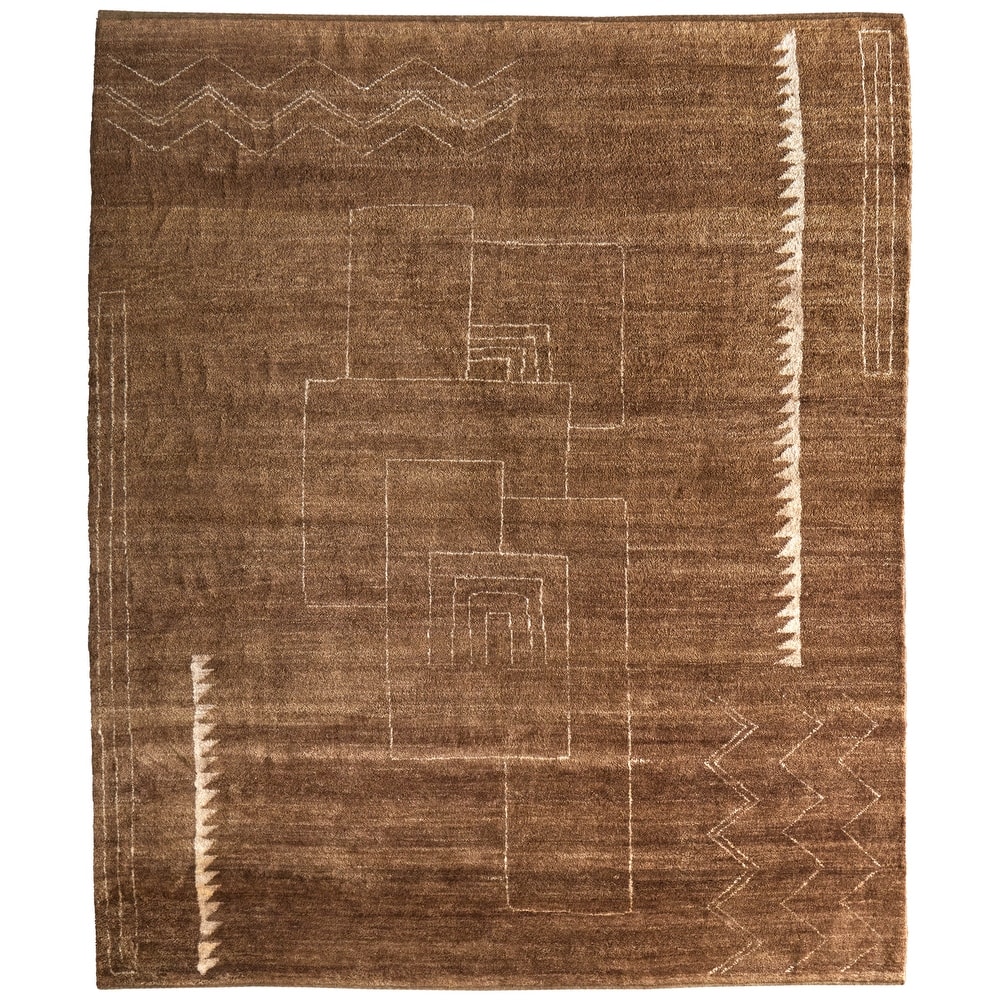 Grand Bazaar Fitzroy Hand Knotted Abstract Modern Area Rug