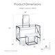 preview thumbnail 2 of 9, Furniture of America Davila Glam Metal 3-Piece Makeup Vanity Set with Mirror and Bench