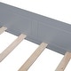 preview thumbnail 22 of 24, Twin Wooden Low Platform Bedframe w/ Shelves, Socket & Bench at The Foot