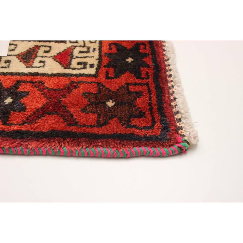 ECARPETGALLERY Hand-knotted Melis Vintage Red Wool Rug - 5'9 x 6'3