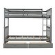 preview thumbnail 28 of 68, American Classic Traditional Style Twin-Over-Twin Bunk Bed with Ladders and Two Storage Drawers