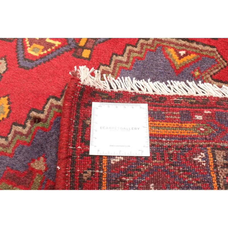 ECARPETGALLERY Hand-knotted Andelz Red Wool Rug - 4'4 x 6'7