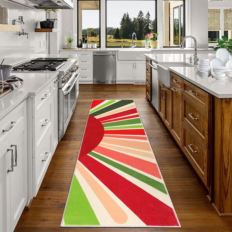 Garvee Rainbow Sol Kids Area Rug