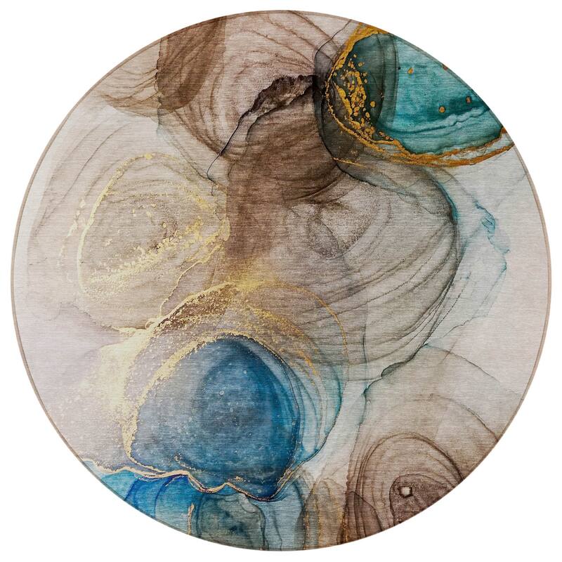 Elfi Artistic Abstract Weather Resistant Versatile Elegance Outdoor Rug