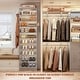 preview thumbnail 4 of 4, Freestanding 10-Tier Shoe Storage Cabinet,Narrow Wood Shoe Rack Shoe Organizer,Sturdy Closet Organizer Open Display Cabinet
