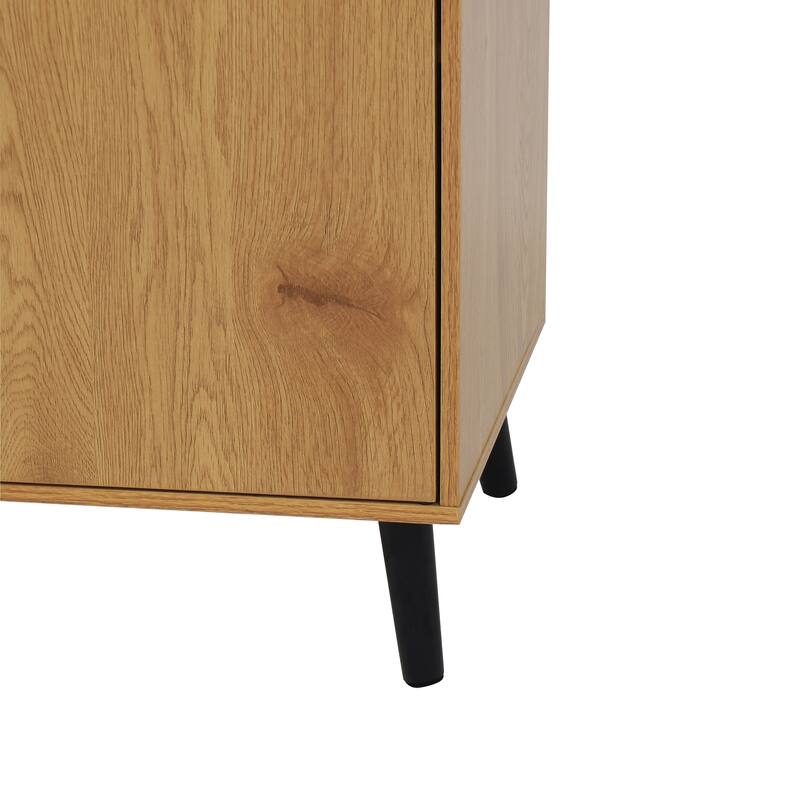 Sideboard Buffet Cabinet with 3 Drawers and 2 Doors