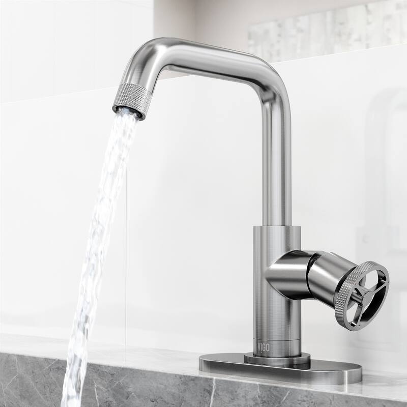 VIGO Cass 9" H Single Handle Single Hole Bathroom Faucet
